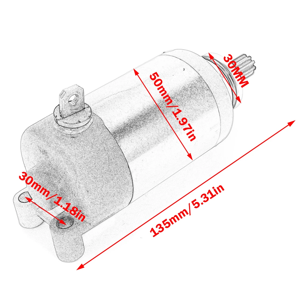 Фото Стартовый двигатель для Yamaha WR250F 2003-2013 2004 2005 2006 2007 2008 2009 2010 WR 250F WR250 5UM-81890-00 5UM-81890-10 №2
