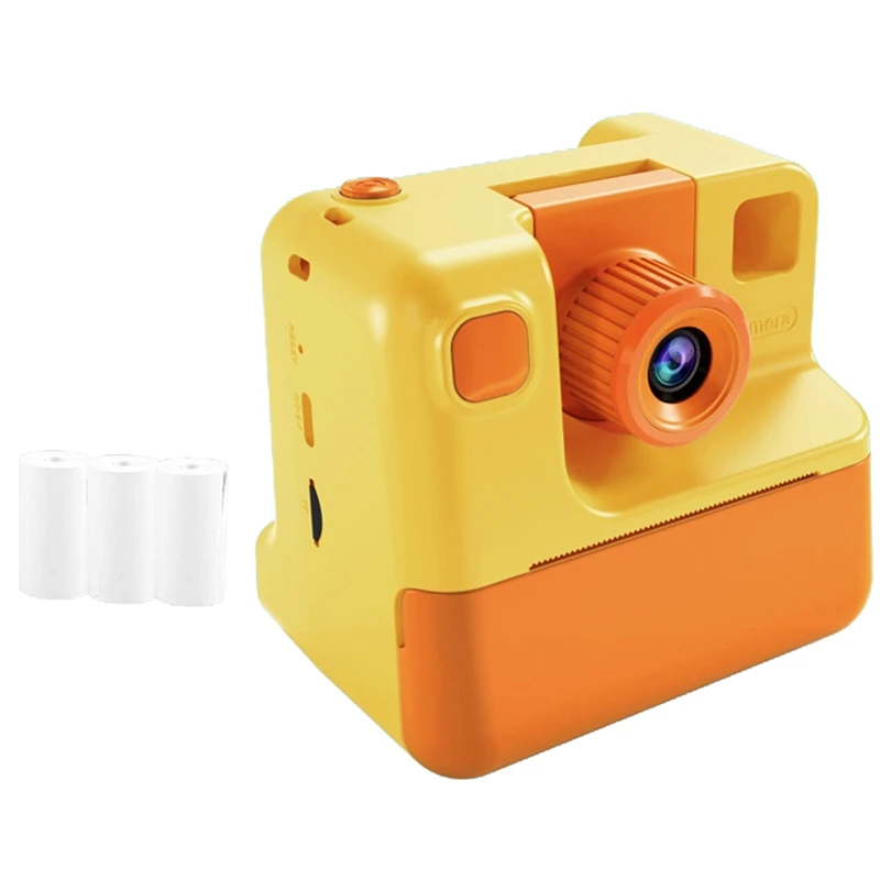 

Kids Instant Camera Print Camera 1080P HD Digital Camera Photo Paper Child Toy Camera For Birthday Christmas Gift