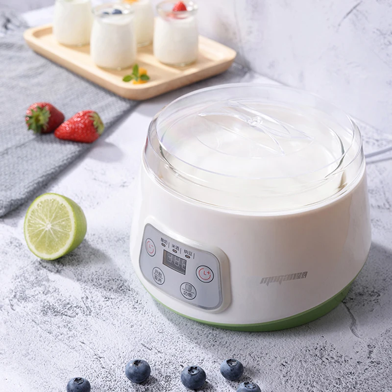 Electric Yogurt Maker Automatic Fermenter Yoghurt Glass Container Cups Natto Rice Wine Ferment Machine Yogurt Machine 220V 1