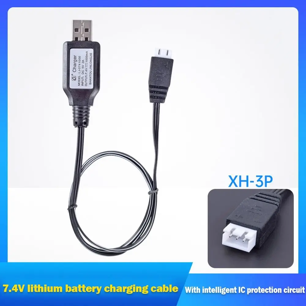 Câble chargeur USB 7.4V pour batterie lithium RC tank robot