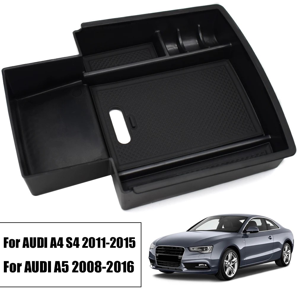 Armrest Storage Box For Audi A4 S4 B8 2011 2012 2013 2014 2015 A5 2008-2020 Center Console Organizer Glove Tray Pallet Case