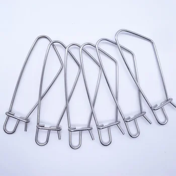 낚시 스냅 후크 스테인레스 씰 활어 후크 스냅 핀, 다기능 물고기 잠금 버클, 낚시 액세서리, 5 개