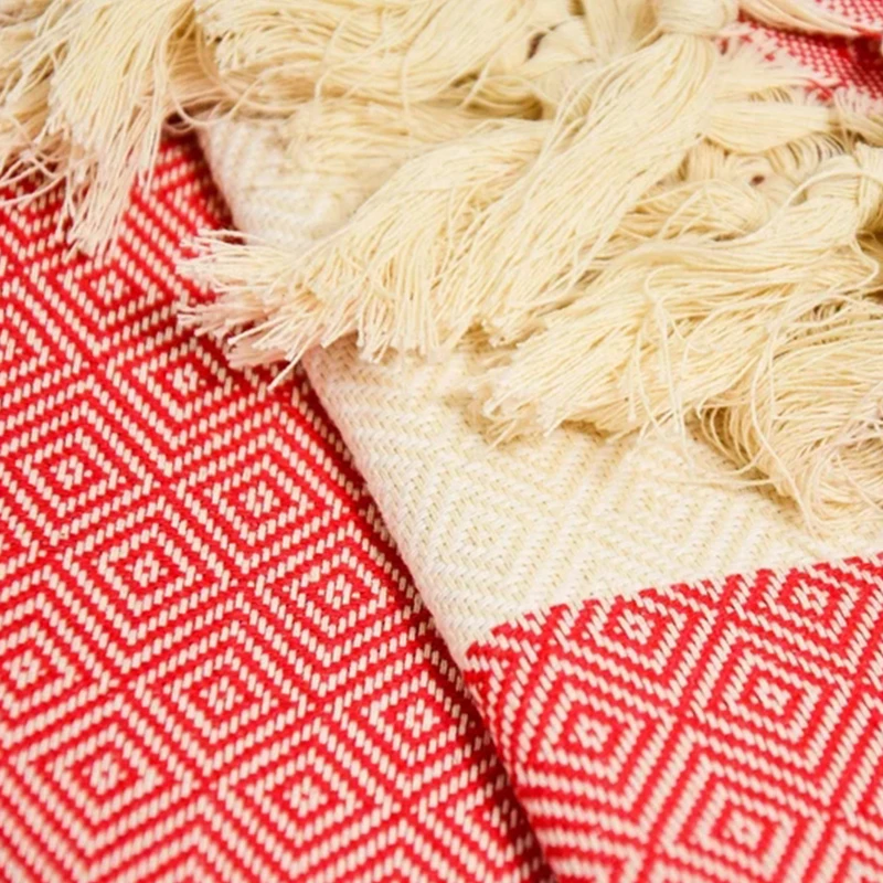 Turkish Stripe Beach Towel With Tassel Summer Polyester Beach Accessories Adult Beach Towel For Travel Outdoor Mother's Day Gift