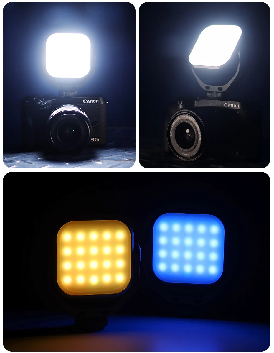 VL66 RGB Video Light 2500-6500K CCT 360° Rotatable 2000mAh Full Light with 1/4 S