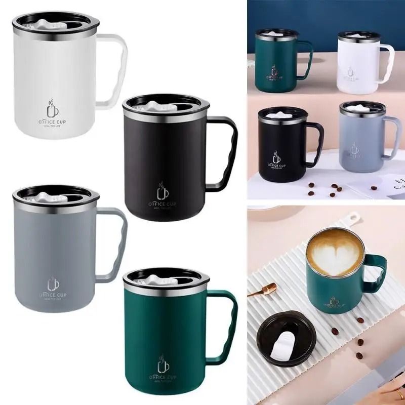 Home office Stainless Steel Thermos Mug Tea Coffee Thermal Cup Insulated Travel Mug 500ML 1