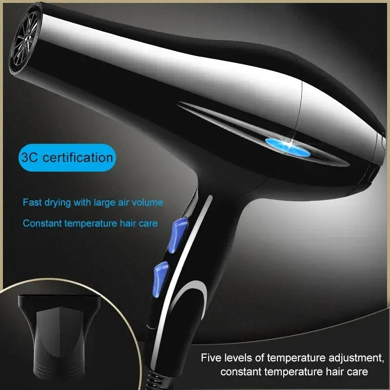 Hair Dryer Negative Ion Hair Dryer Constant Temperature Hair Care without Hurting Light and Portable Essential for Home and Travel