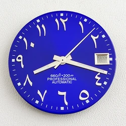 28.5mm Arabic Numerals Green Luminous Watch Dial (10 - S dial)