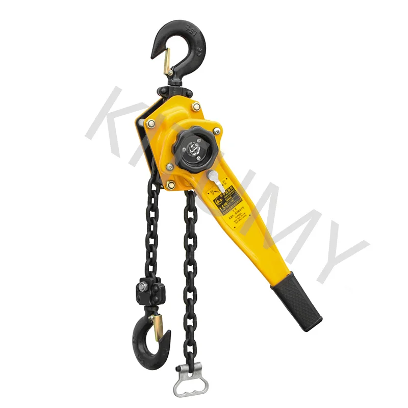 1 T Pulling Wrench Hoist Manual Lifting Chain Hoist Hand Chain Hook Portable Lever Block inverted Tightener