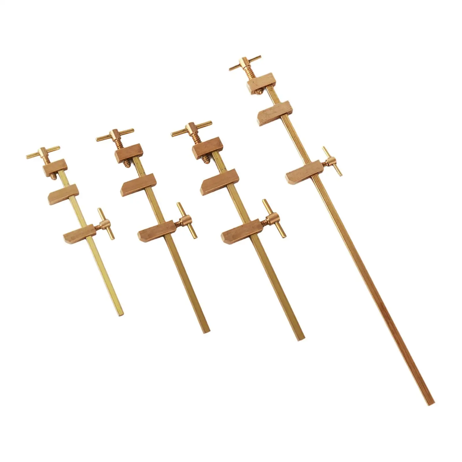 F Clamp Japanese Wood Clamp Brass Comfortable Fixture Splicing Board Positioning Panel Miniature Heavy Duty Woodworking Clamp