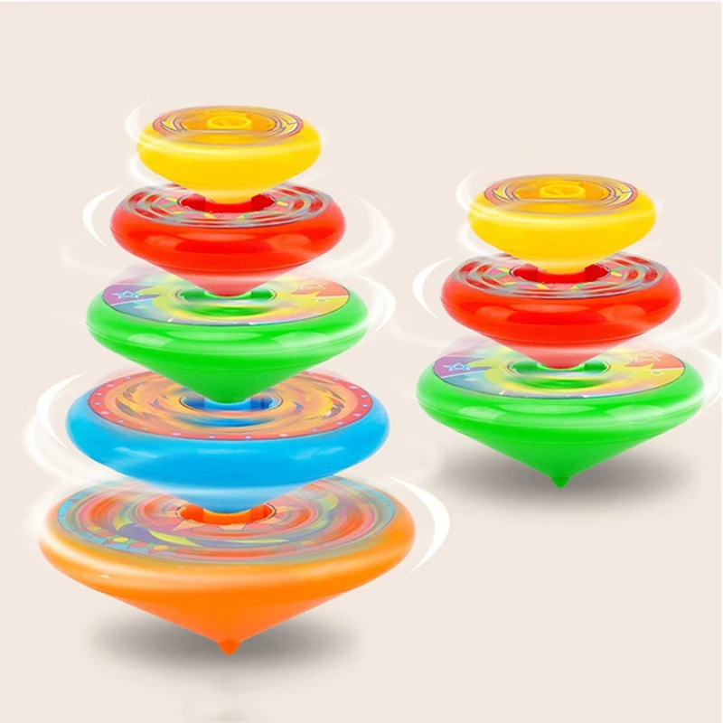 Kids Spinning Top Folding Gyroscope Spinning Toys Stacking Battle Gyroscope Toy Colorful Launcher Spinning  Birthday Party Gift - 2