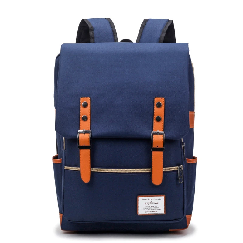 Men's and Women's Double Shoulder Backpack Student's Leisure Belt Decoration Backpack Oxford Cloth Mochilas Para Mujer Schoolbag
