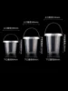 50pcs Disposable Fruit Tea Tote Bucket Fruit Ice Cream Milk Tea Large Capacity Packaging Cup Plastic Beverage Buckets with Lid 1