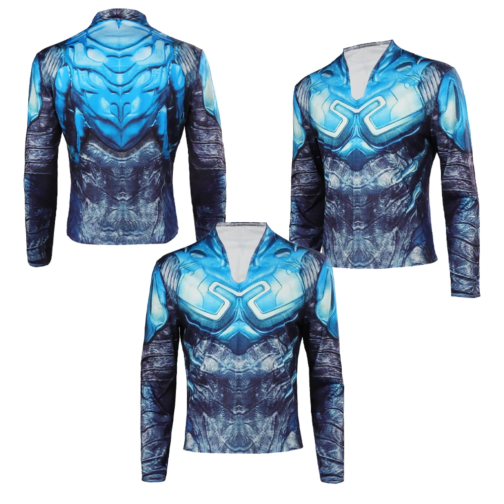 

Синий Косплей Костюм жука аниме Jaime Roleplay Reyes Fantasia рубашка Топ для мужчин Взрослый Хэллоуин модная одежда