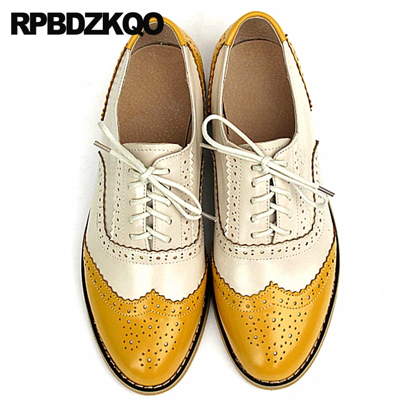 yellow brogues womens