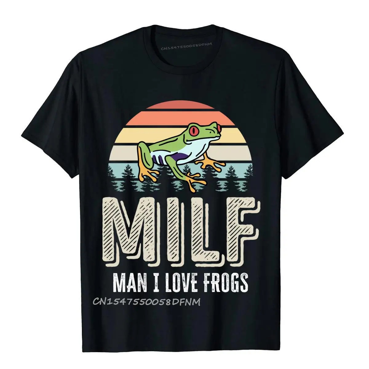 

Milf Man I Love Frogs Premium Cotton Male T Shirts Print Tees Funky 3D Printed Oversized Tshirt