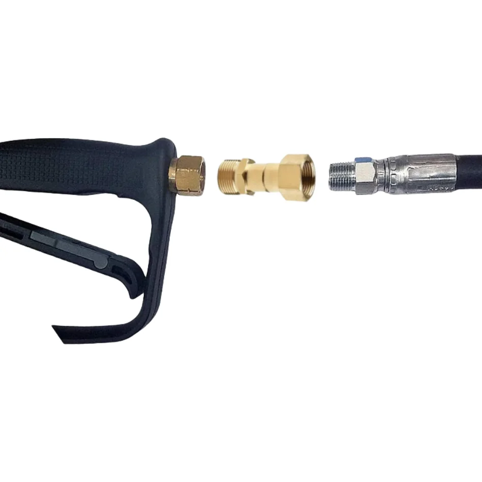 360 ° rotary joint - anti winding pressure cleaning hose joint solid brass M22-14 rotary joint for connecting spray gun to hose 3