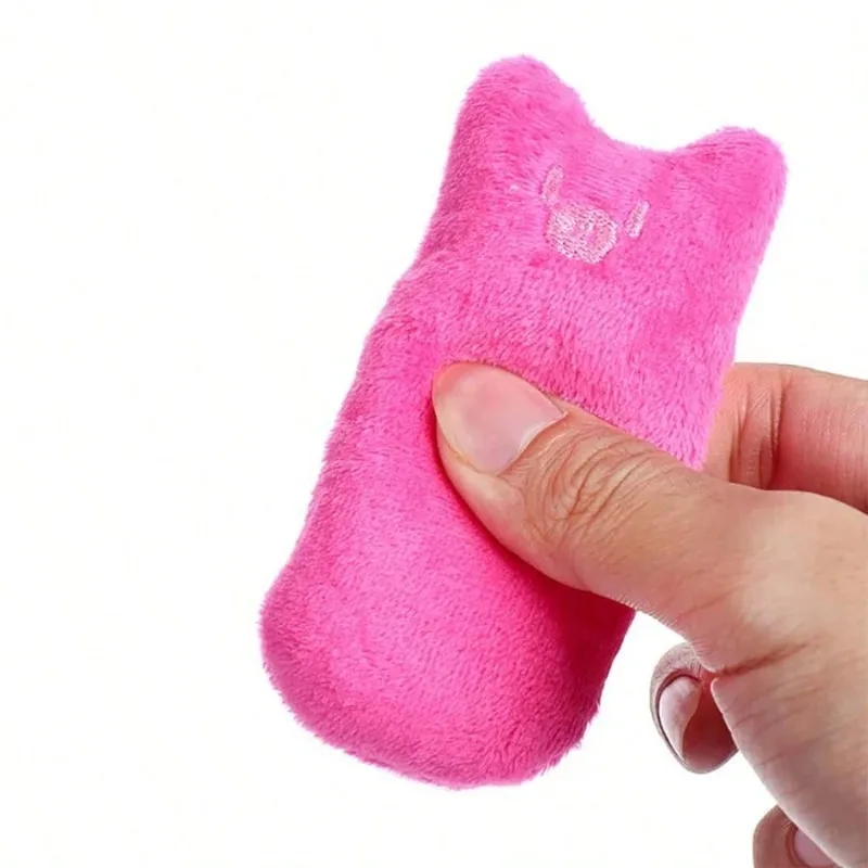 Cat Toy Plush Catnip Chewing Teeth Care Scratches with Attached Noise Paper Anti Bite Suitable for Teasing Cats To Play