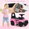 Headlights Toddler Foot-to-Floor Sliding Toy with Siren Under Seat Storage Ride On Push Police Car 3