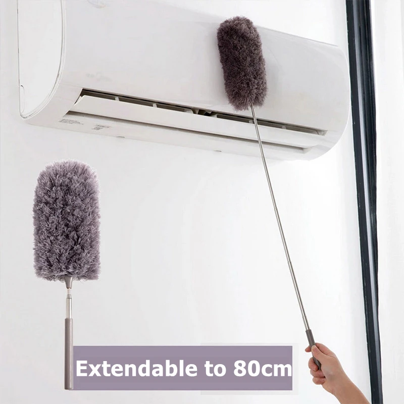 Microfiber Duster Brush Microfiber Dust Brush Telescopic Dust Brush Telescopic Dust Remover Microfiber Duster Brush Extendable Hand Dust Cleaner Anti Dusting Brush Home Air-condition Car Furniture Cleaning Tools