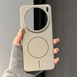 Matte Hard PC Shockproof Protective Case with Magnetic Wireless Charging Compatibility for Xiaomi 14 Pro (GRAY)