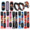 Super Mario kids Watches Anime figure cute Luigi Luminous Bracelet Watch LED Touch Waterproof Sports boys girls toys watch gifts 1