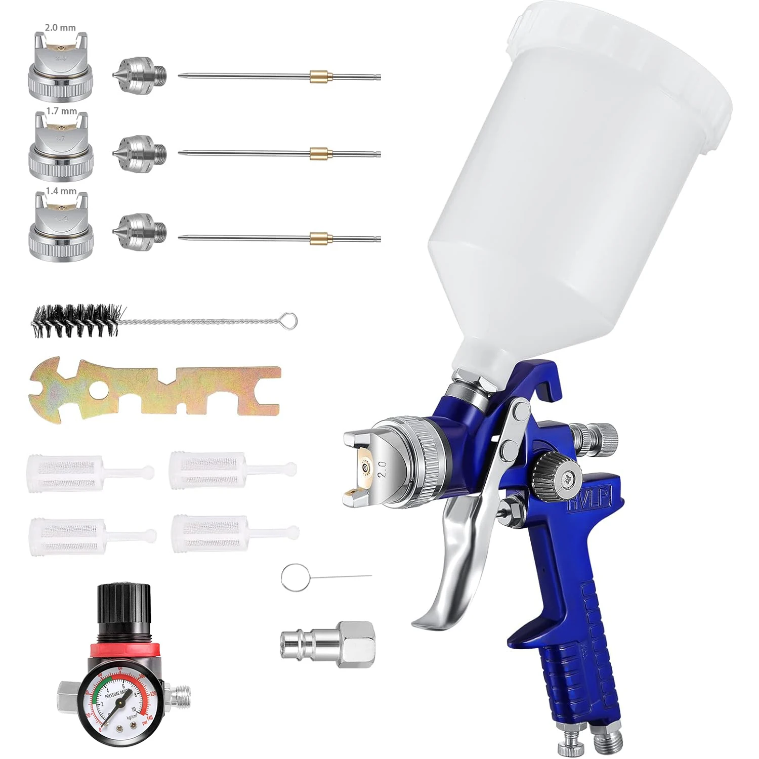 Regulador De Presión Con Manómetro 1/4" Para Pistola De Pintura | Control De Flujo Preciso