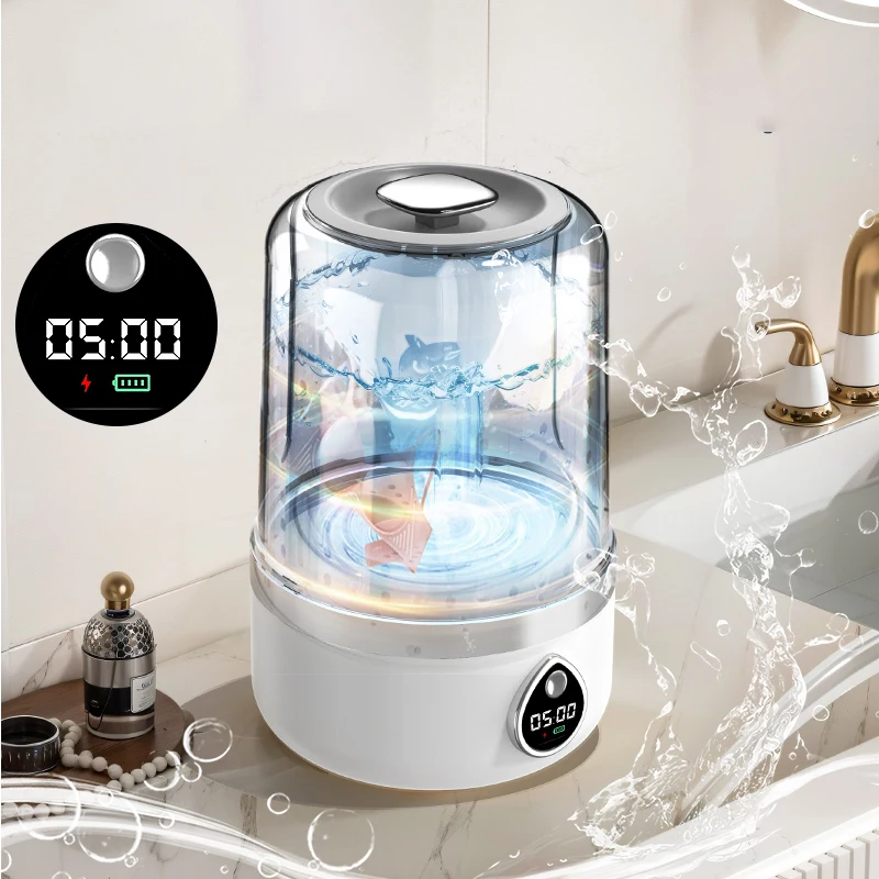 Mi Portable Wireless Washing Machine Underwear Cleaner 1.5L Mini Socks Washing Machine With LED Laundry Bucket 1