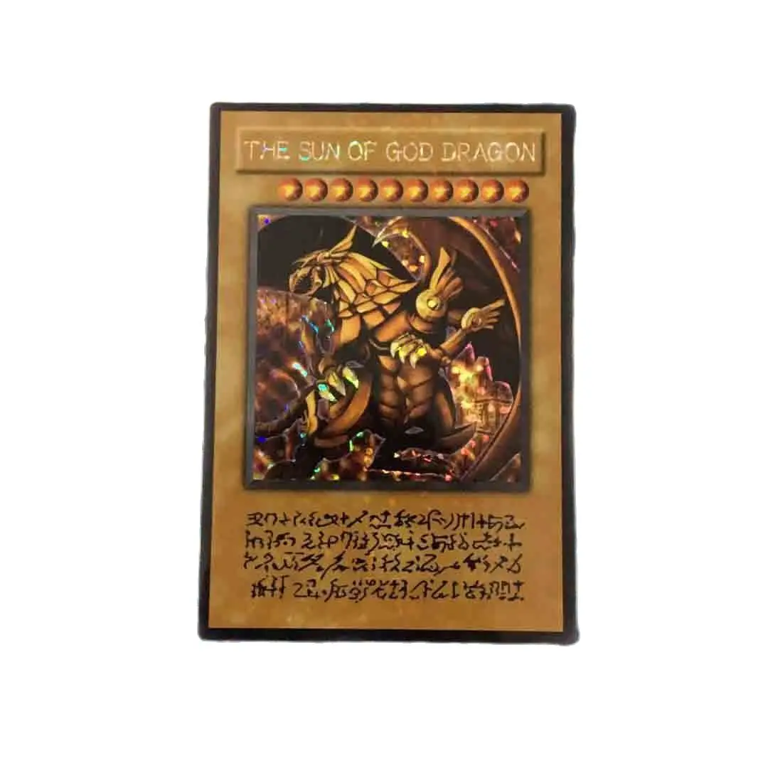 

Yu Gi Oh Крылатый Дракон Ra анимационная Версия DIY сломанная точка флэш-Игрушки Хобби Коллекционные игры Коллекция аниме карты