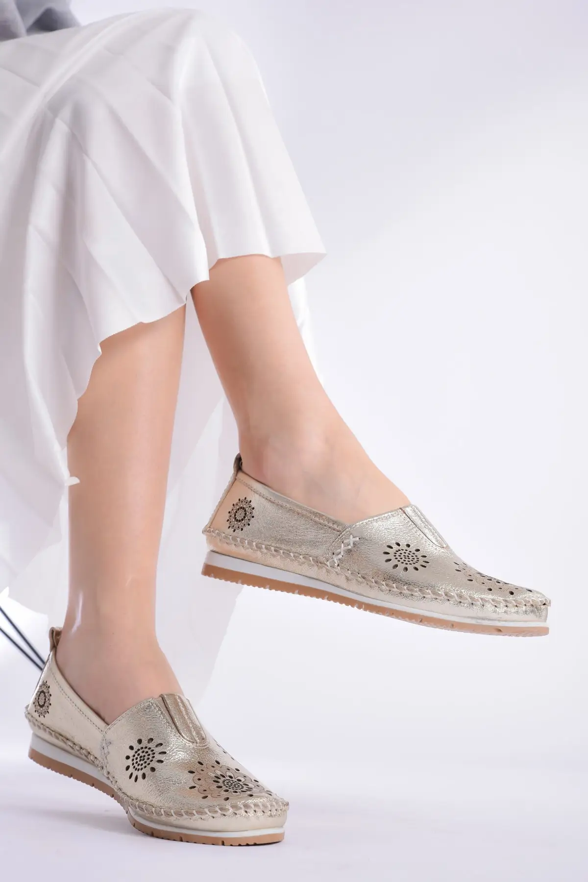 Women's Genuine Leather Daily Casual Comfortable Durable Ballerina