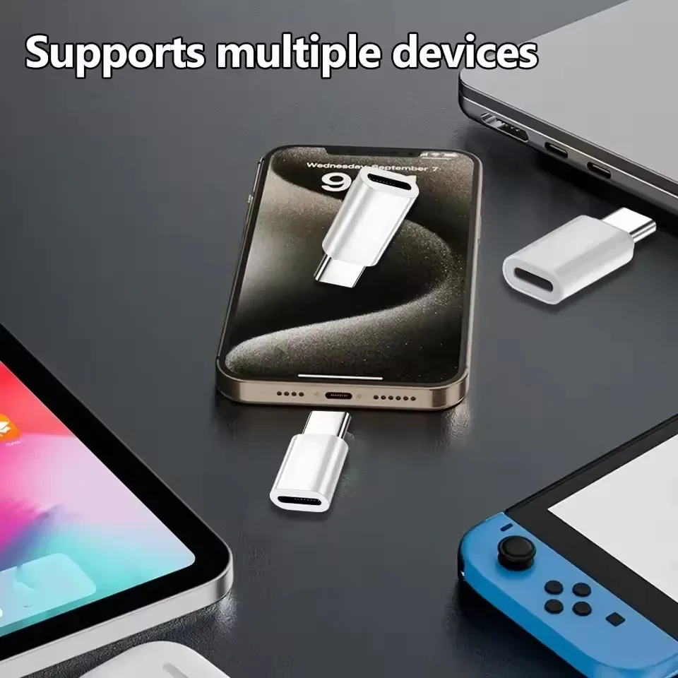 Fast Charging Lightning to USB-C Data Transfer Adapter