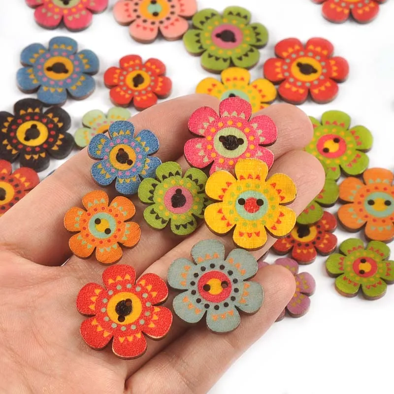 bottone a fiore in acrilico 13 mm per scrapbooking o bijoux - Mate