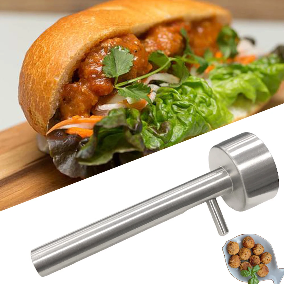 Falafel Meatball Scoop Maker Tools Stainless Steel Professional Falafel ...