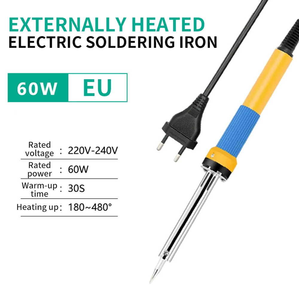 

New Adjustable Temperature Electric Soldering Iron 220V 110V 60W Welding Solder Rework Station Heat Pencil Tips Repair Tools