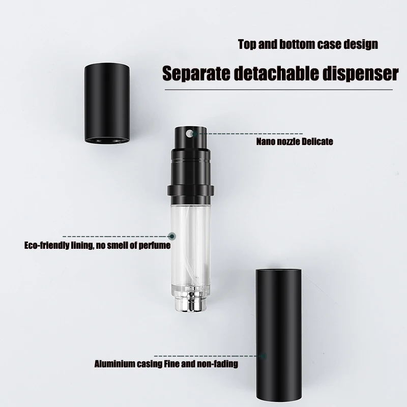 5ml Mini Bottom Filling Perfume Spray Dispenser Bottles Cosmetic Refillable Spray Atomizer Portable Liquid Container Bottle