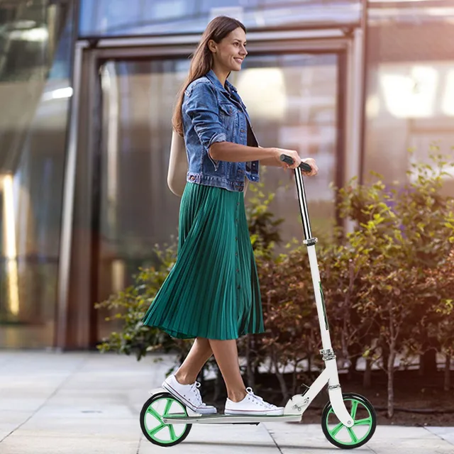 Youth Adult Scooter Pedal Push Scooter Large 20cm Wheel Foldable Adjustment 3