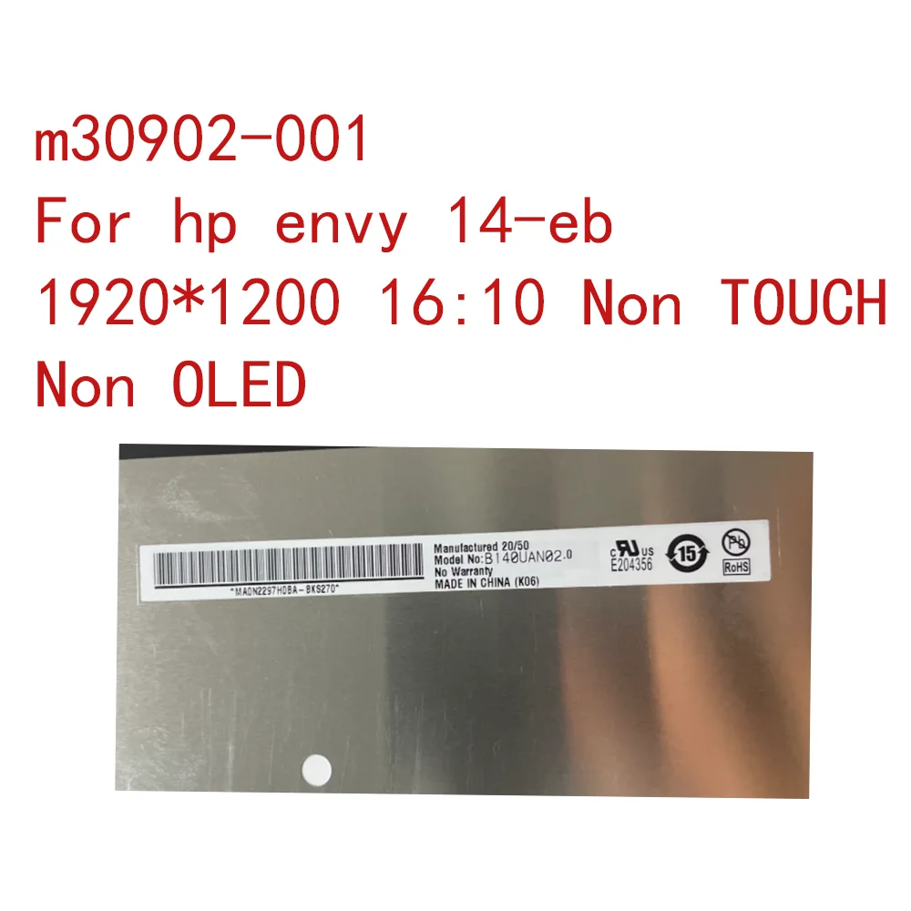 NEW B140UAN02.0 B140UAN02.1 Laptop LED Screen for lenovo t14 gen3 t14s gen3 p14 16:10 1920*1200 5d10v82364 FHD Display Matrix