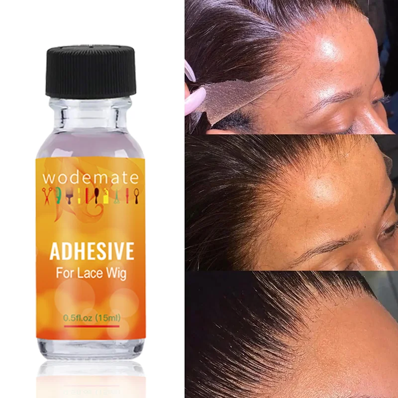 

Waterproof 15ml Strong Hold Lace Adhesive 30ml Fast Acting Glue Remover No Residue Lace Frontal Wig Lace Glue