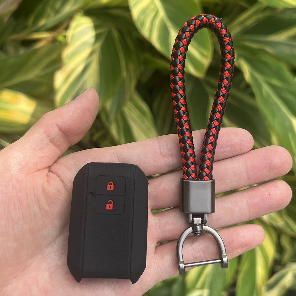 Silicone Car Key Cover Case Protector for Suzuki Swift Wagon R Japanese Monopoly Type 3c 2button Keyless Go Remote Keychain