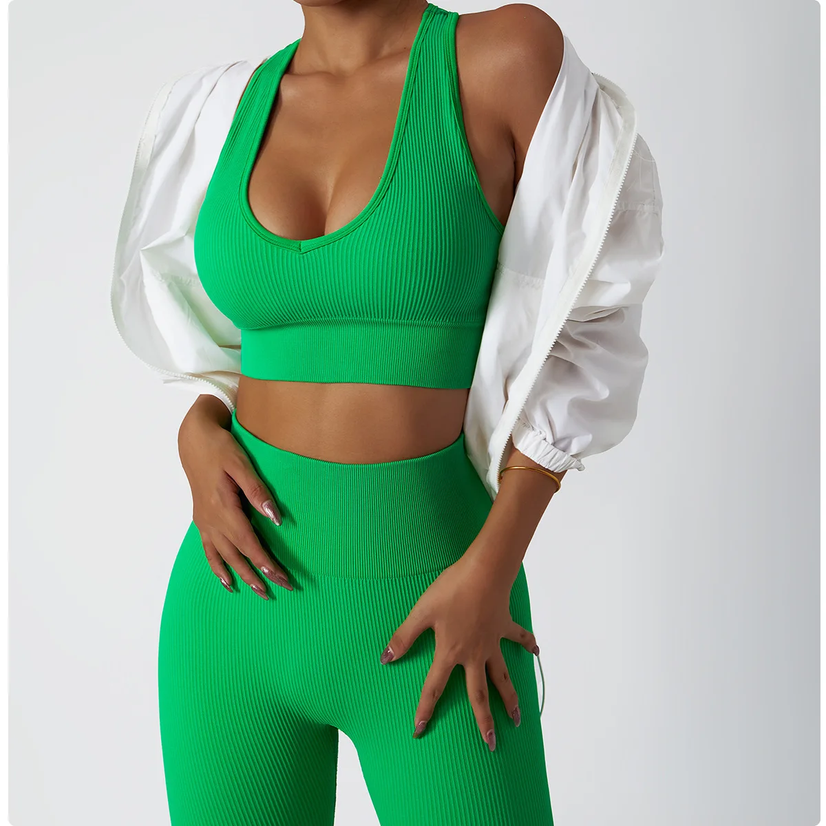 Sports Bra Set Gym Workout Set Yoga Set Fitness Set Sportswear Set Sports Set Seamless Crop Tops Gym Set Workout Clothes Women Set Workout Fitness Sport Bra Shorts Leggings Yoga Wear Gym Outfits Suits