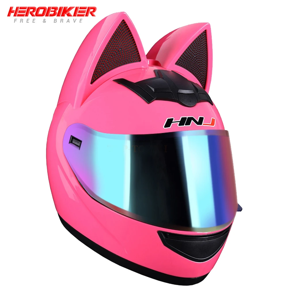 Casco de cara completa para motocicleta, protector Multicolor con