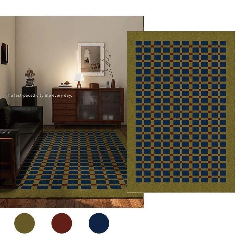 VIKAMA Antique Atmosphere Crystal Velvet Carpet Living Room Sofa Dirt Resistant And Easy To Take Care Of Carpet Home Decoration