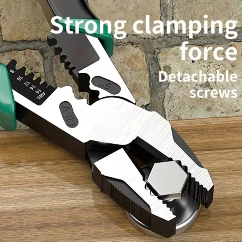 Universal pliers multifunctional diagonal hardware wire cutters professional electrician anti-slip durable repair tool