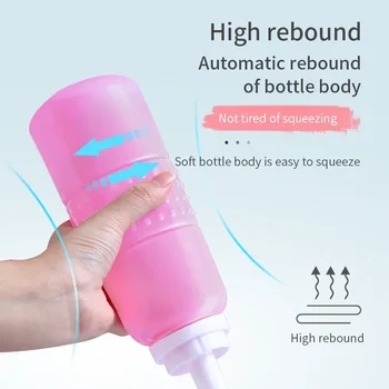 Bottiglia per Igiene Intima Post-Parto, Essenziale per la Cura Femminile, Lavaggio Perineale per il Recupero Dopo il Parto, 500ML