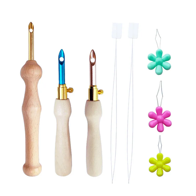 13pcs/Set Embroidery Needle Stitching Punch Needle Kit Sewing Tool Set With  Storage Box Embroidery Punch Needles for Needlework - AliExpress