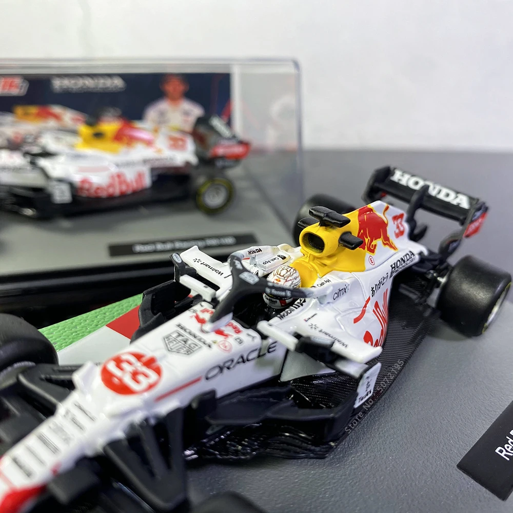 Bburago 1:43 New Style Red Bull 2021 Turkish White Style RB16B #33 F1 Racing Formula Static Simulation Diecast Alloy Car Model 4 Bburago 1:43 New Style Red Bull 2021 Turkish White Style RB16B #33 F1 Racing Formula Static Simulation Diecast Alloy Car Model 4