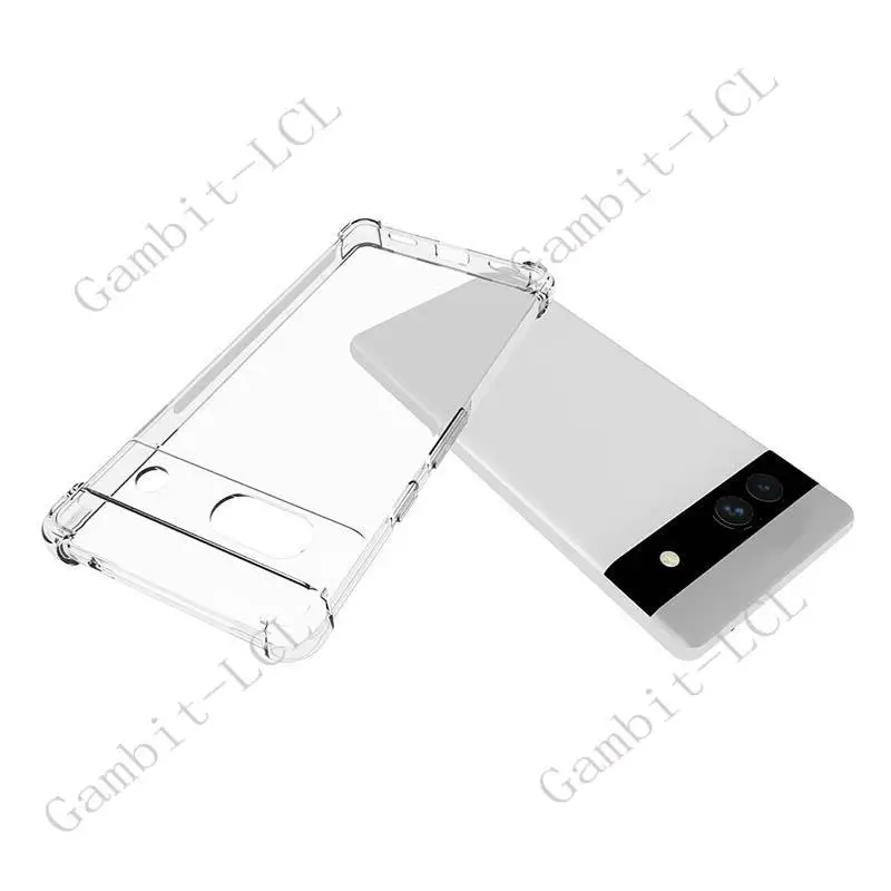 Shockproof Anti-Falling Silicone Case for Google Pixel 7a - Soft TPU Protective Back Cover