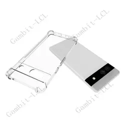 Shockproof Anti-Falling Silicone Case for Google Pixel 7a - Soft TPU Protective Back Cover (Clear)
