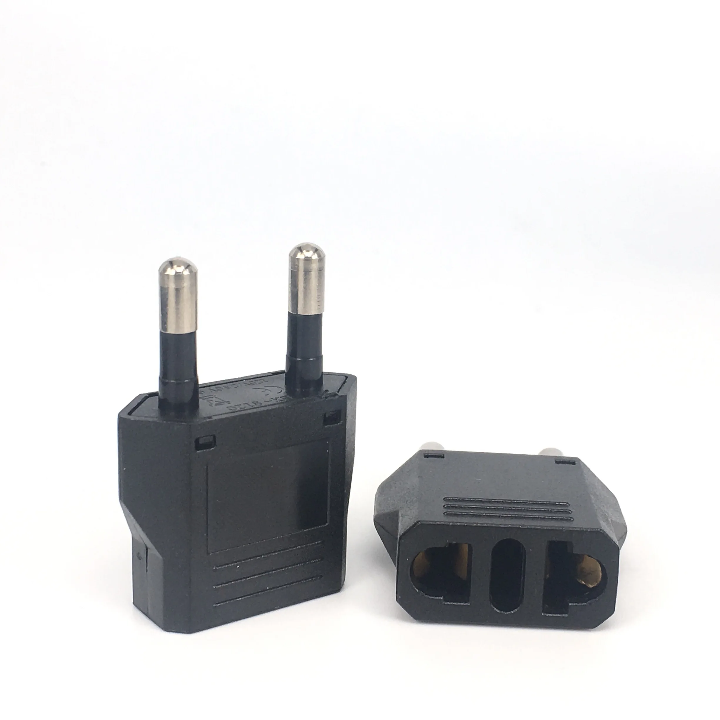 Plug Adapter EU Travel Adapter CN US To EU KR Brazil Israel Black/White Power Electrical Plug Converter Sockets Outlet