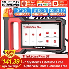 THINKSCAN PLUS S4/S6/S7 OBD2 자동차 진단 도구 멀티 시스템 스캔 ABS SRS ECM TCM BCM IC AC 리셋 코드 리더 자동 스캐너, 차량 점검 진단 도구 스캐너