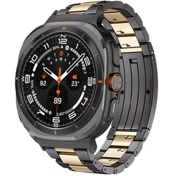 Luxury Titanium Watch Strap with Curved End Links - Galaxy Watch 7 Ultra (HG)